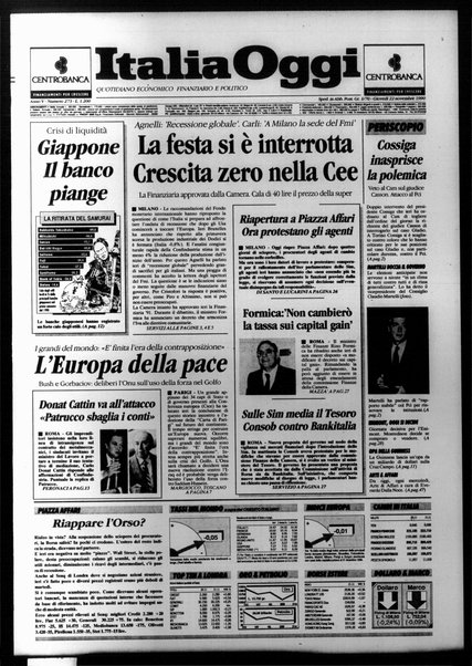 Italia oggi : quotidiano di economia finanza e politica